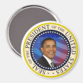 President Obama presidentiële inauguratie groot 3" Magneet (Voorkant / Achterkant)