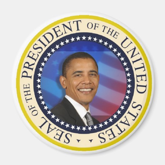 President Obama presidentiële inauguratie groot 3" Magneet (Voorkant)