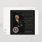 President Obama-prijsopgave Briefkaart (Voorkant / Achterkant)
