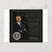 President Obama-prijsopgave Briefkaart (Voorkant)