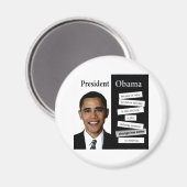 President Obama-prijsopgave Magneet (Voorkant / Achterkant)