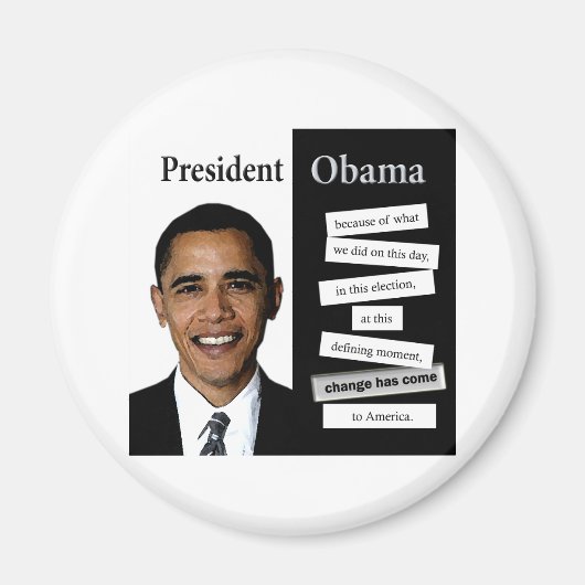 President Obama-prijsopgave Magneet (Voorkant)