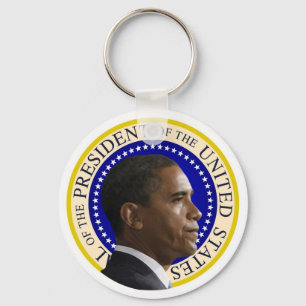 President Obama-profiel Sleutelhanger