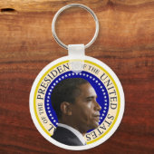 President Obama-profiel Sleutelhanger (Voorkant)