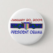 President Obama Ronde Button 5,7 Cm (Voorkant)