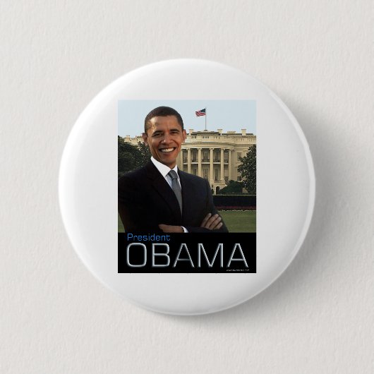 President Obama Ronde Button 5,7 Cm (Voorkant)