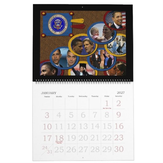 President Obama SCRAPBOOK VERHAAL 2009 Kalender (Jan 2027)