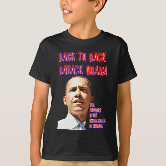 President Obama, Terug naar Terug_ T-shirt (Voorkant)