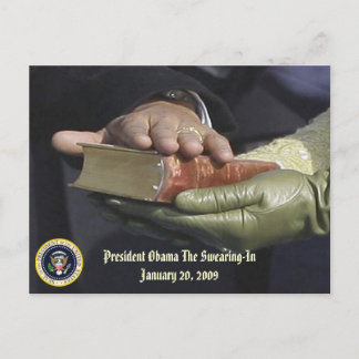 President Obama The SWEARING-IN Herdenking Briefkaart