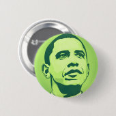 President Obama, verandering is nu groene Button (Voorkant /achterkant)