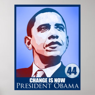 President Obama, Verandering is nu Poster