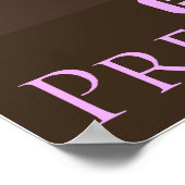 President Obama, verandering is nu roze Poster (Hoek)