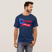 President Obama Verkozen 2012 T-shirt (Voorkant volledig)