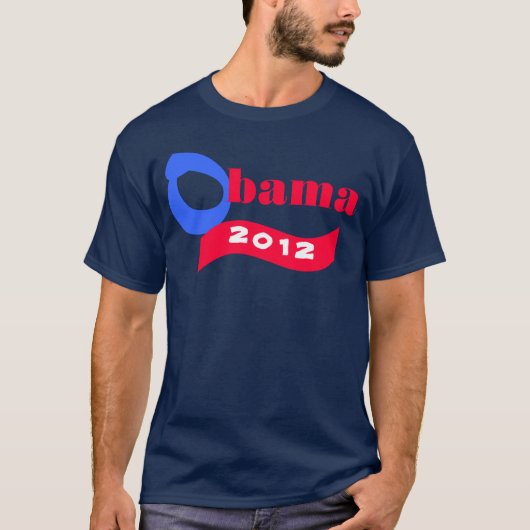 President Obama Verkozen 2012 T-shirt (Voorkant)