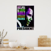 President Obama VIntage Poster (Keuken)