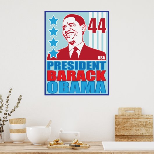 President Obama Vintage Poster (Keuken)