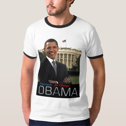 President Obama, voor verandering! T-shirt (Voorkant)
