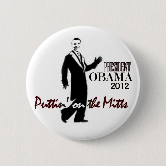 President Obama wordt gek Ronde Button 5,7 Cm (Voorkant)