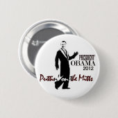 President Obama wordt gek Ronde Button 5,7 Cm (Voorkant /achterkant)