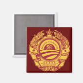 President Obama's Presidentiële Sovjet Seal Magnet (Voorkant / Achterkant)