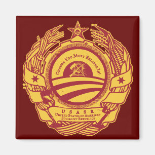President Obama's Presidentiële Sovjet Seal Magnet