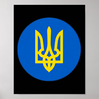President Oekraine Zelensky Trident T-shirt Oekraï Poster