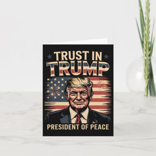 President of Peace Trust voor Trump Kaart (Voorkant)