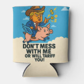 President om tarieven voor iedereen te hanteren blikjeskoeler (Voorkant)