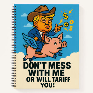 President om tarieven voor iedereen te hanteren notitieboek