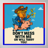 President om tarieven voor iedereen te hanteren poster (Voorkant)