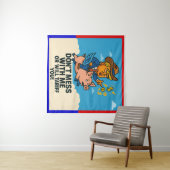 President om tarieven voor iedereen te hanteren wandkleed (In Situ (horizontaal))