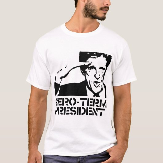 President op nul termijn t-shirt (Voorkant)
