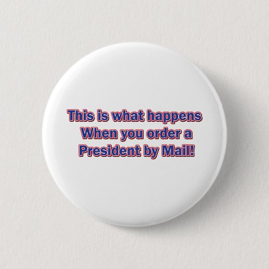 President-per-mail Ronde Button 5,7 Cm (Voorkant)