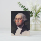  President portret van George Washington Briefkaart (Staand voorkant)