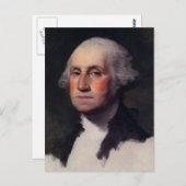  President portret van George Washington Briefkaart (Voorkant / Achterkant)