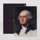  President portret van George Washington Briefkaart (Voorkant / Achterkant)