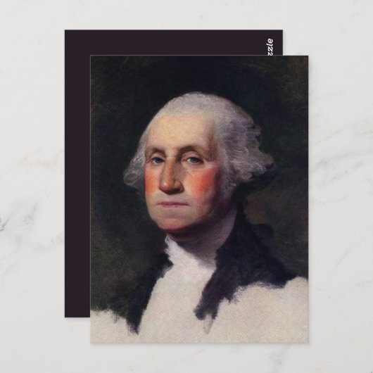  President portret van George Washington Briefkaart (Voorkant / Achterkant)