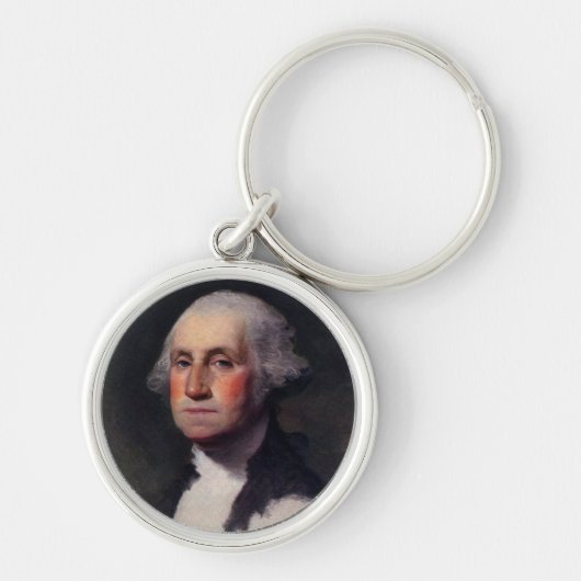  President portret van George Washington Sleutelhanger (Voorkant)