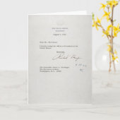 President Richard M. Nixon — Ontslagbrief Kaart (Gele Bloem)