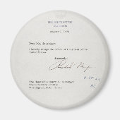 President Richard M. Nixon — Ontslagbrief Magneet (Voorkant)