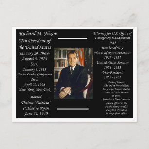 President Richard Nixon Briefkaart
