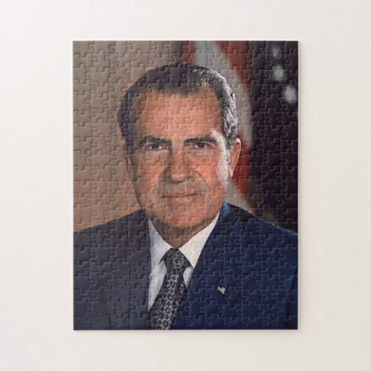 President Richard Nixon Jigzaag Puzzle Legpuzzel (Verticaal)