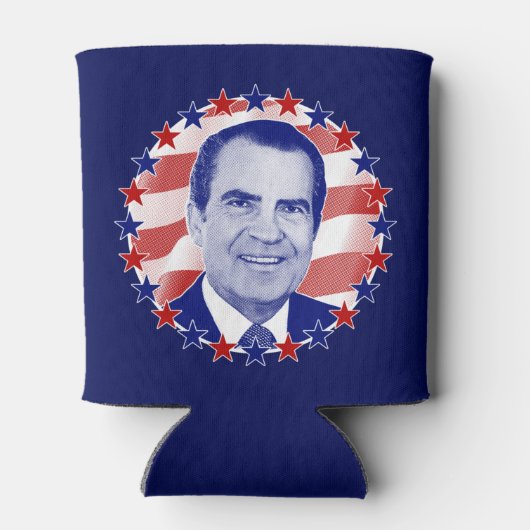 President Richard Nixon Stars en Stripes Blikjeskoeler (Achterkant)