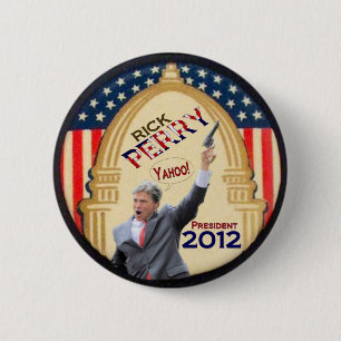 President Rick Perry 2012 Ronde Button 5,7 Cm