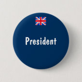 President Ronde Button 5,7 Cm (Voorkant)