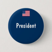President Ronde Button 5,7 Cm (Voorkant)