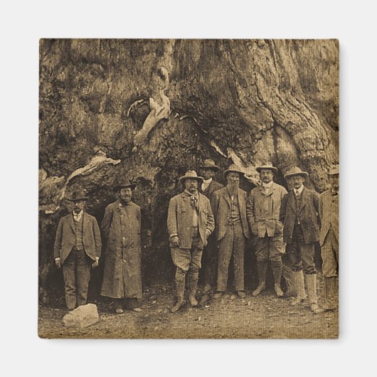 President Roosevelt en John Muir 1903 (Sepia) Magneet (Voorkant)