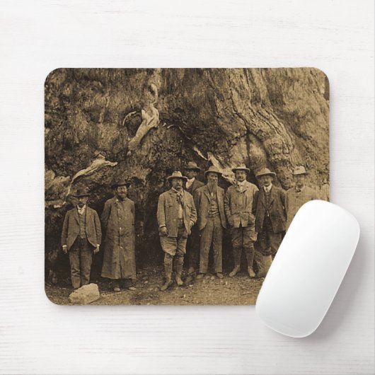 President Roosevelt en John Muir Beneath (Sepia) Muismat (Met muis)