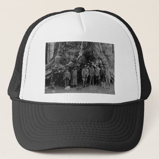President Roosevelt en John Muir California 1903 Trucker Pet (Voorkant)