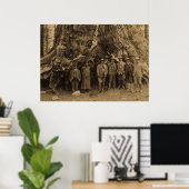 President Roosevelt en John Muir California Sepia Poster (Thuiskantoor)
